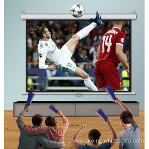 220X165cm motorized wall mounted large projector screen